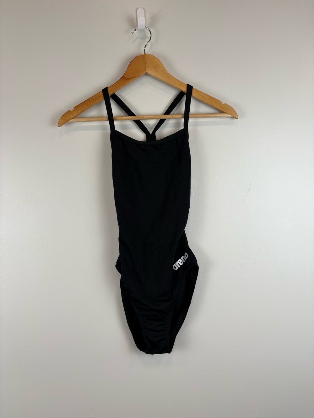 Arena Team Light Drop Back One Piece Size 30 Black White